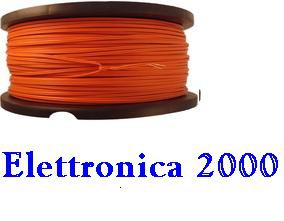 Bobbina cavo ARANCIONE 500 mt 2X0.45mm  per cablaggi vari in bassa tensione 12/50v